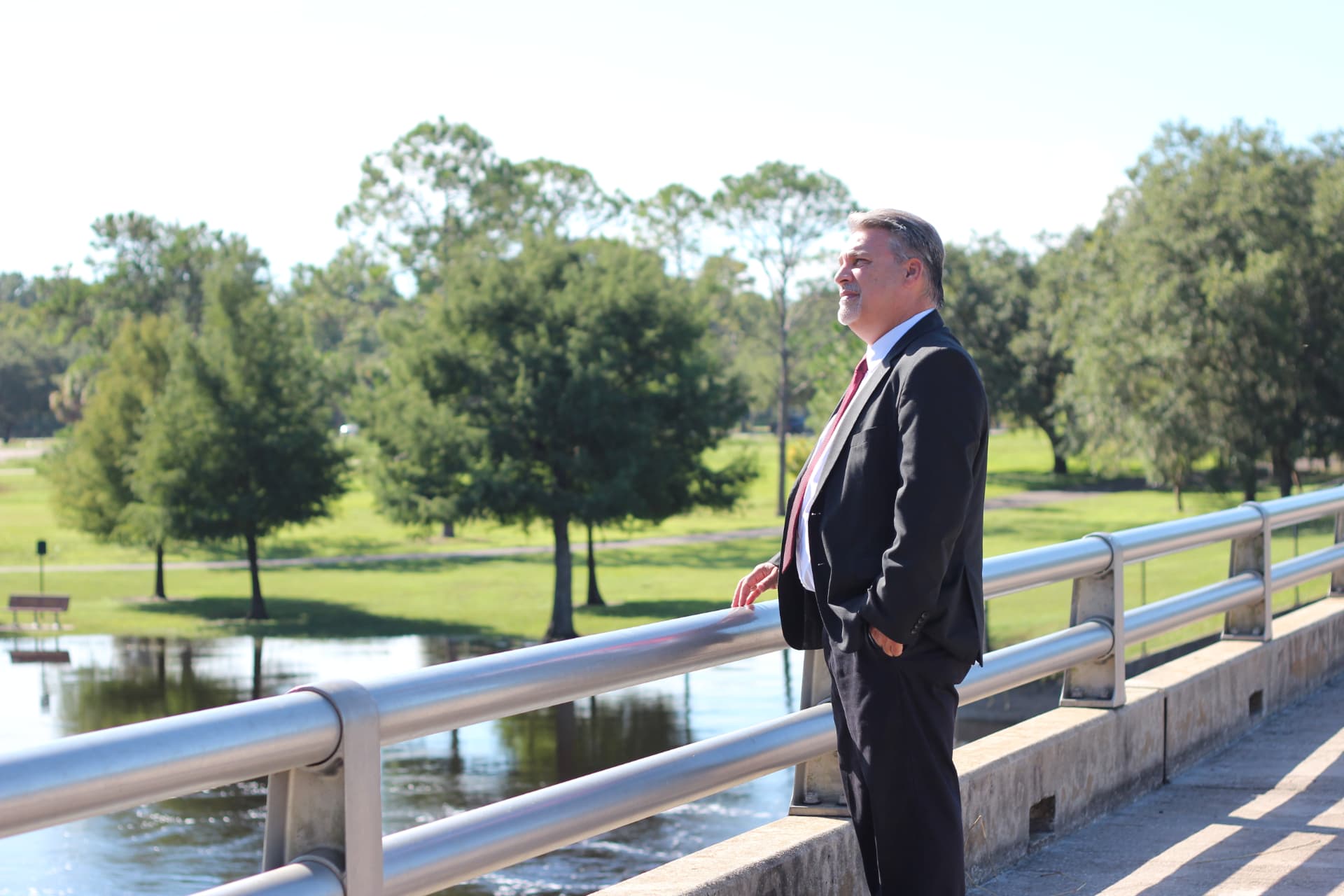 Robert Prater overlooking a Central Florida park